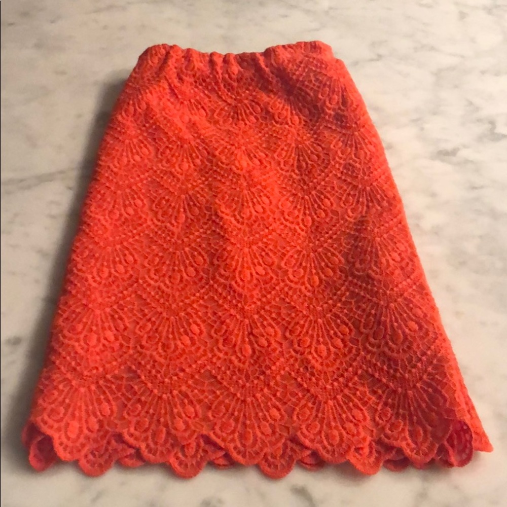 J. Crew Scalloped Hem Skirt